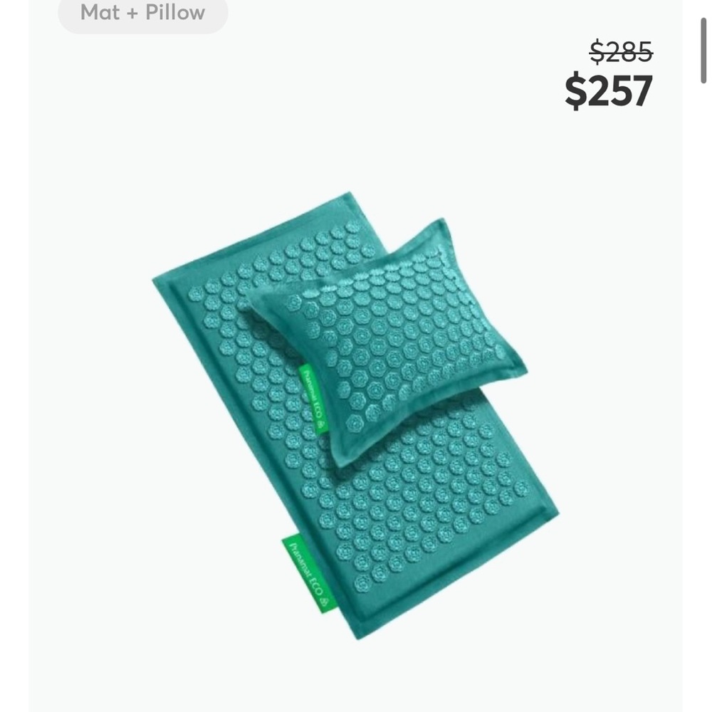 Prana Mat Blue mat and pillow pre-owned